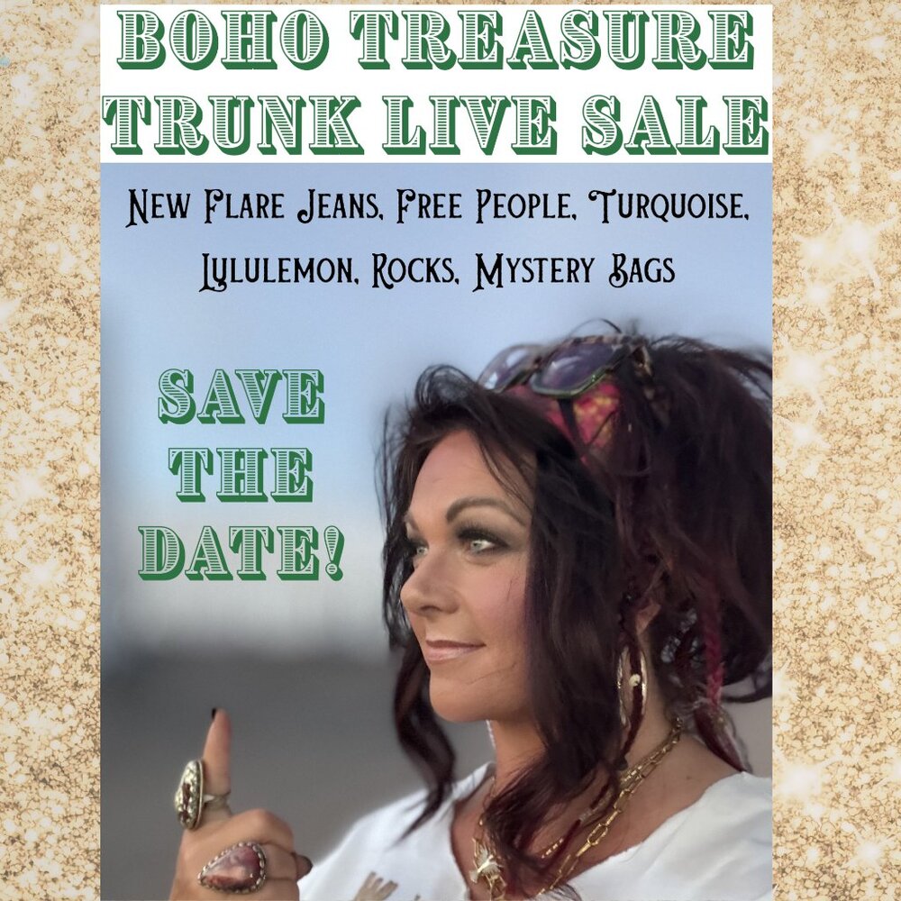 🔴 LIVE SHOWS! • Tap ❤️ to be notified BOHO TREASURE TRUNK!